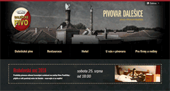 Desktop Screenshot of pivovar-dalesice.cz