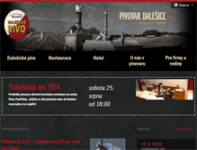 Tablet Screenshot of pivovar-dalesice.cz